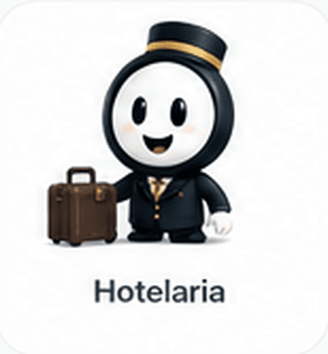Hello vestido de Rececionista de Hotel