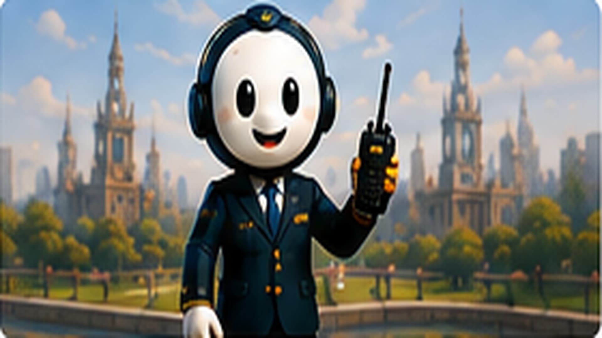 Hello vestido de Coordenador/a de Operações Turísticas