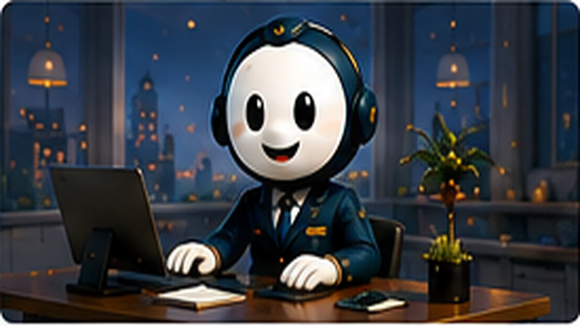 Hello vestido de Night Auditor